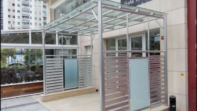 blok aluminyum giriş kapıları / sacaklar